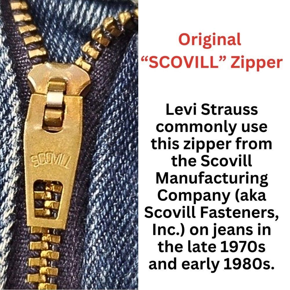 Levi’s 70’s Vintage 573 Orange Tab High Rise Jeans Size W29 L34 - Picture 4 of 16